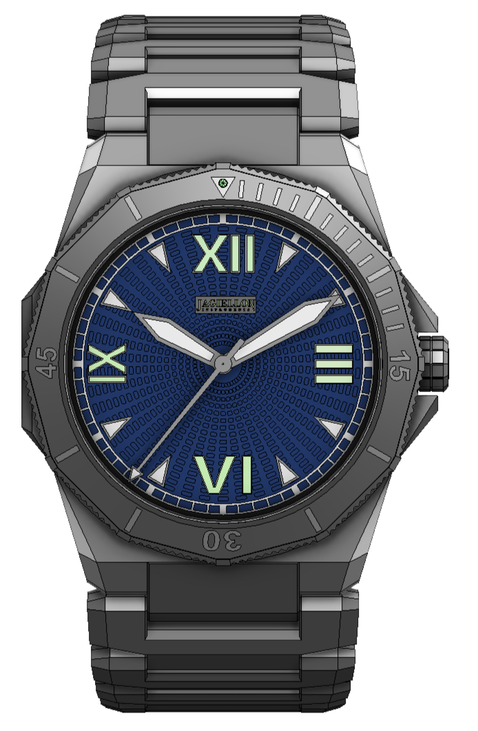 Dodecagonal rotating bezel